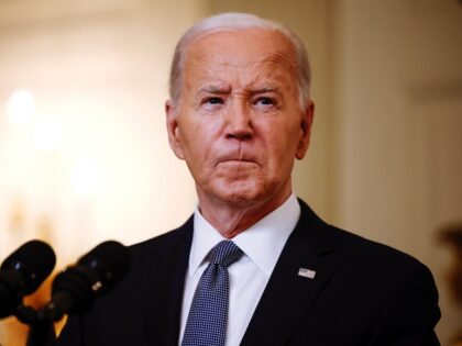 WASHINGTON, DC - MAY 31: U.S. President Joe Biden delivers remarks on former U.S. Presiden