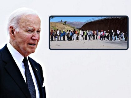 US President Joe Biden arrives to the International commemorative ceremony at Omaha Beach