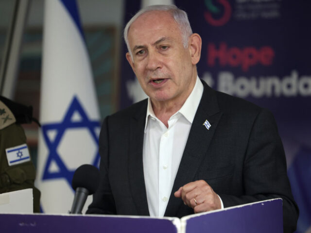 RAMAT GAN, ISRAEL - JUNE 8: Israeli Prime Minister Benjamin Netanyahu speaks during a pres