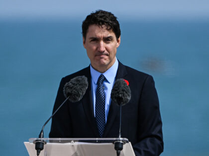 Justin Trudeau, Canadian Prime Minister, seen at the Canadian Signature Ceremony at Juno B