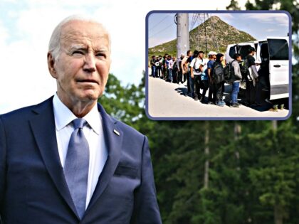 US President Joe Biden looks on as he visits the Aisne-Marne American Cemetery to pay his
