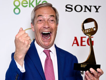 Nigel Farage Snags Best News Presenter Industry Award For Second Year Running