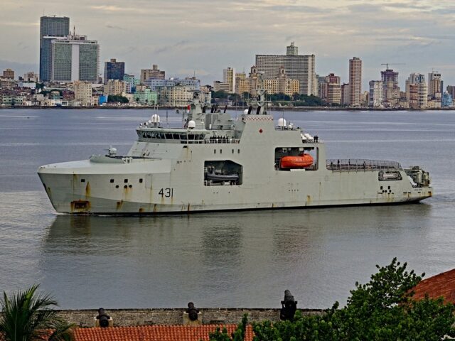 Canadian HMCS Margaret Brooke, of the Harry DeWolf-class offshore patrol vessel for the Ro