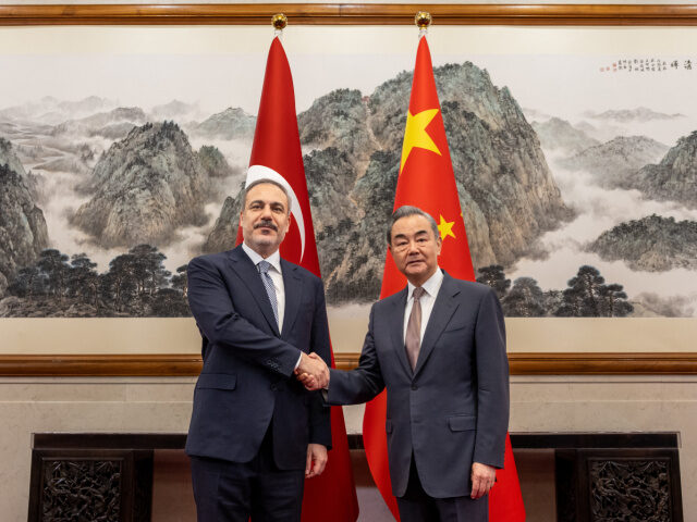 BEIJING, CHINA - JUNE 4: Turkish Foreign Minister Hakan Fidan (L) meets Chinese Foreign Mi