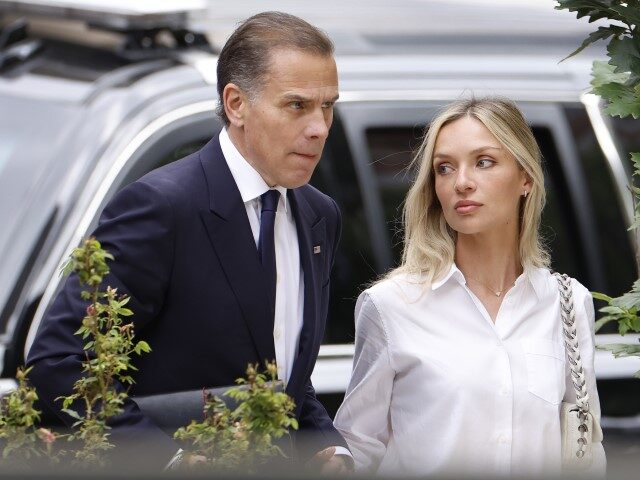 Hunter Biden, son of President Joe Biden, joined by his wife Melissa Cohen Biden, arrive t