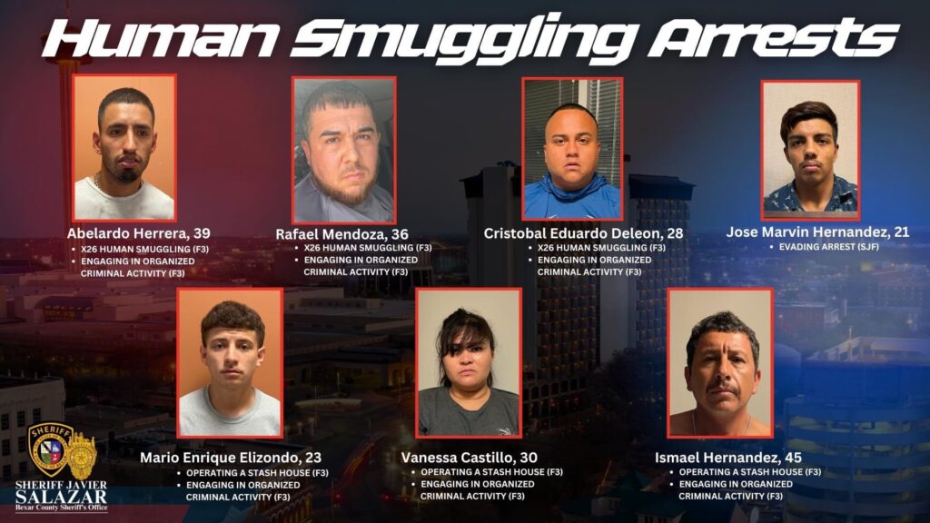 7 Alleged Human Smugglers Arrested in Bexar County  (Bexar County Sheriff's Office)