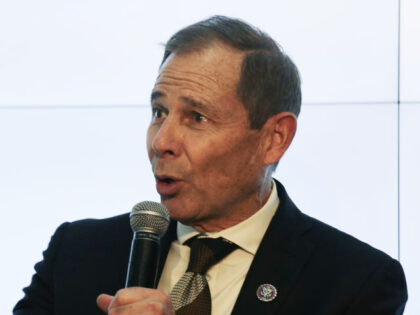 U.S. Rep. John Curtis, of Utah, attends a panel discussion titled Conservative Solutions t