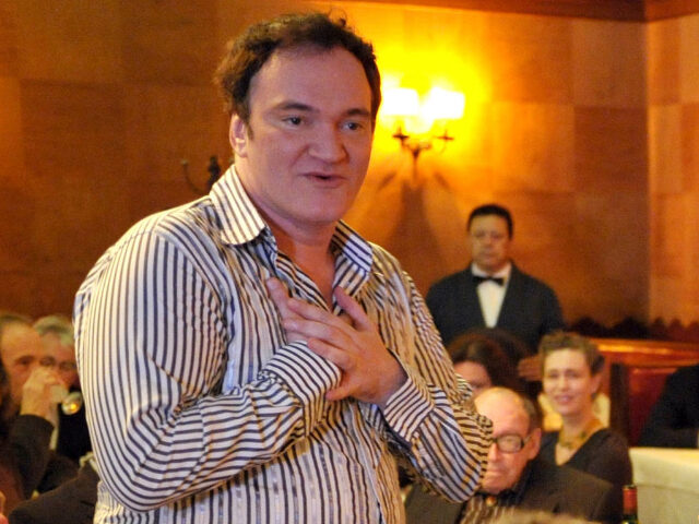 HOLLYWOOD - FEBRUARY 10: Director Quentin Tarantino speak at Insignia Productions and The