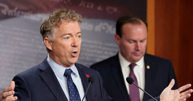 Rand Paul, Mike Lee Condemn 'Unconstitutional' Biden Security Guarantees to Ukraine