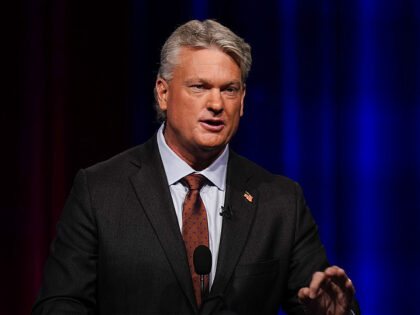 FILE - Mike Collins participates in a Republican primary debate for Georgia's 10th Congres