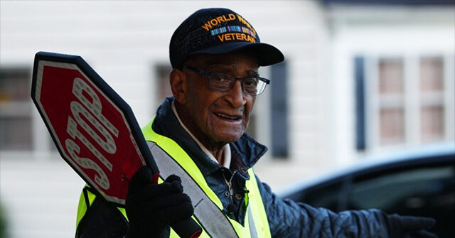World War II Veteran, 102, Retires After 36 Years as Crossing Guard