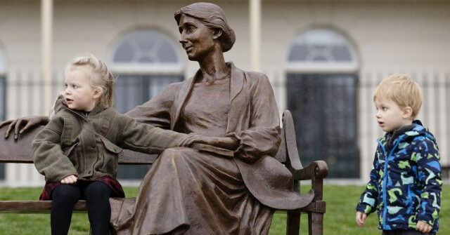 NextImg:Nolte: QR Code on Virginia Woolf Statue Lists Her ‘Unacceptable’ Views