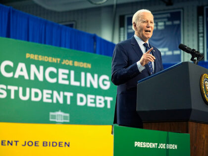 President Joe Biden speaks about student loan debt at Madison College, April 8, 2024, in M