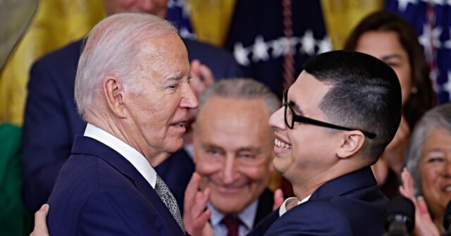 Amnesty Joe Biden Gives His Podium to Illegal Migrant