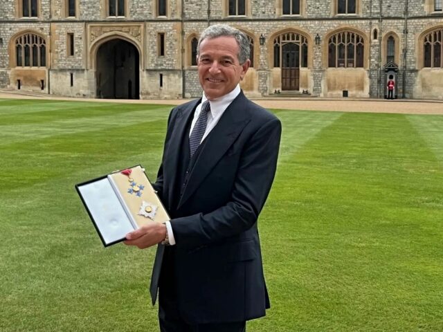 It is official. Disney CEO Bob Iger has been granted an honorary knighthood in the UK aft