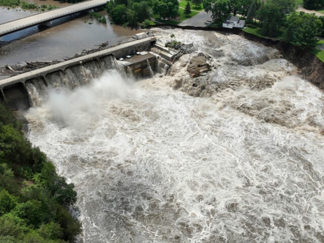 Minnesota Heavy rains cause high water levels at the Rapidan Dam near Mankato, Minn., Mond