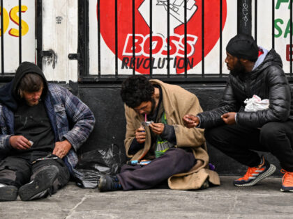 SAN FRANCISCO, UNITED STATES - MAY 16: Homeless people are seen as the City fighting with