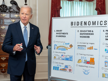 President Joe Biden records a digital video on “Bidenomics”, Wednesday, August 16, 202