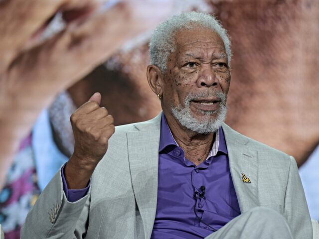 Morgan Freeman participates in the "Story of God" panel during the National Geographic por