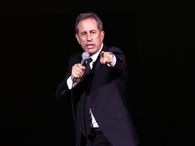 NEW YORK, NEW YORK - OCTOBER 18: Jerry Seinfeld performs onstage at the 2023 Good+Foundati