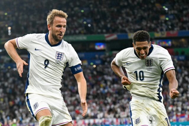 Harry Kane and Jude Bellingham saved England as they came from behind to beat Slovakia 2-1