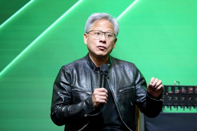 Jensen Huang, CEO of Nvidia, which overtook Microsoft and Apple as the world's most valuab