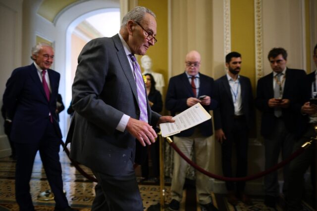 Senate Majority Leader Charles Schumer bemoaned the 'erosion of reproductive rights'