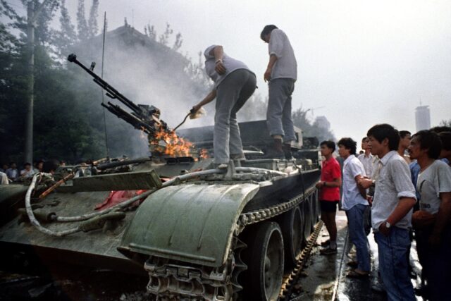 The Tiananmen crackdown killed hundreds or people, with some estimating the death toll was