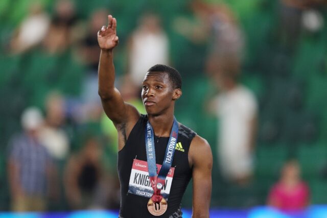 US sprinter Erriyon Knighton is free to run in this week's US Olympic trials despite testi