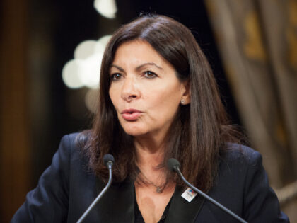 Anne Hidalgo at the annual dinner of the FIDH (International Federation for Human rights)