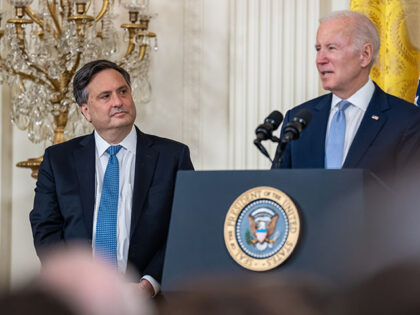 President Joe Biden hosts an official transition event for outgoing Chief of Staff Ron Kla