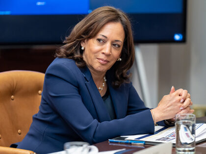 Vice President Kamala Harris attends a meeting with President Joe Biden and their “Inves