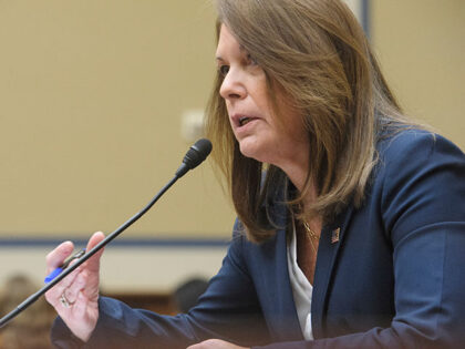 Kimberly Cheatle, Director, U.S. Secret Service, responds to questions as she testifies du