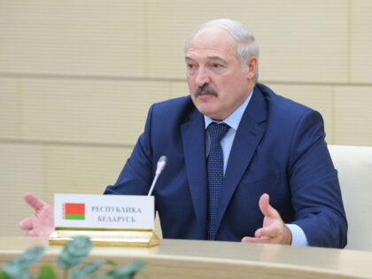 President of the Republic of Belarus Alexander Lukashenko at an informal meeting of the he