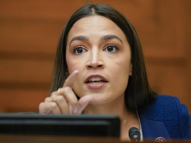 Rep. Alexandria Ocasio-Cortez, D-N.Y., speaks during a House Committee on Oversight and Re