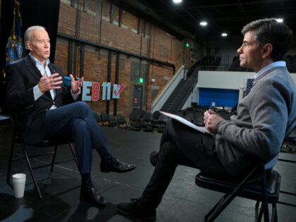 George Stephanopoulos interviews former Vice President Joe Biden in Manchester, New Hampsh