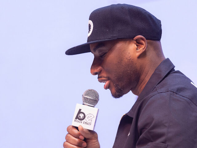 ATLANTA, GEORGIA - APRIL 22: Charlamagne Tha God speaks onstage at The 2023 Black Effect P