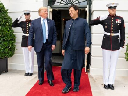 President Donald J. Trump bids farewell to Prime Minister Imran Khan of the Islamic Republ