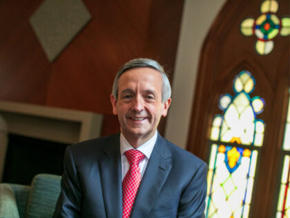 DALLAS, TEXAS - June 30, 2019: Dr. Robert Jeffress poses for a portrait after service at F