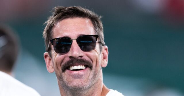 Aaron Rodgers Scoffs at Biden's Golf Chances Against Trump: 'He Couldn’t Even Walk off the Stage'