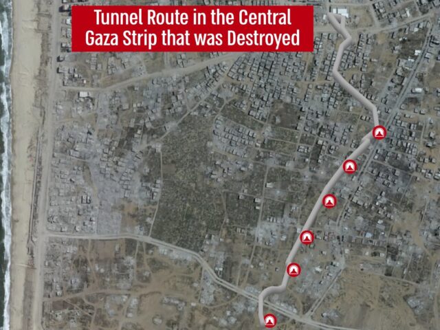 Gaza tunnel map (IDF)