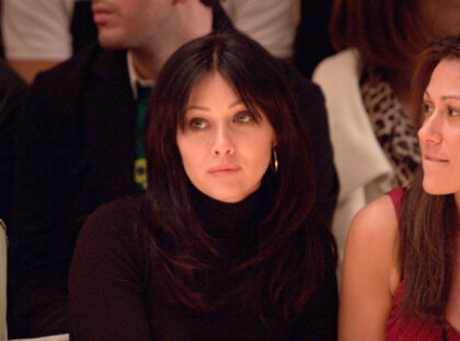 Shannen Doherty during Olympus Fashion Week Fall 2005 - Joseph Abboud - Front Row and Back