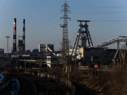 RYBNIK, POLAND – FEBRUARY 22: A view of Chwalowice coal mine loading sector on February
