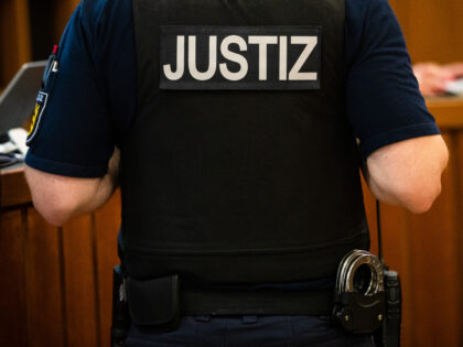 28 July 2023, Baden-Württemberg, Heilbronn: A judicial officer stands in a courtroom at H