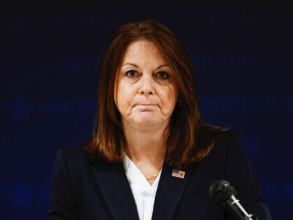 United States Secret Service Director Kimberly Cheatle speaks during a press conference at
