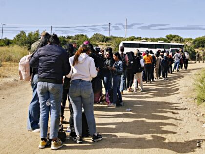 JACUMBA HOT SPRINGS, CALIFORNIA, UNITED STATES - JUNE 10: Hundreds of irregular migrants c
