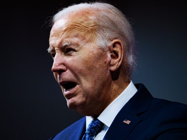 US President Joe Biden speaks at Mt. Airy Church of God in Christ in Philadelphia, Pennsyl