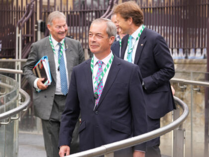 (left to right) Reform UK leader, Nigel Farage, Reform UK chairman, Richard Tice, and Refo