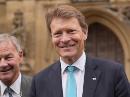 Reform UK MP, Rupert Lowe (left), and Reform UK chairman, Richard Tice, arrive at the Hous