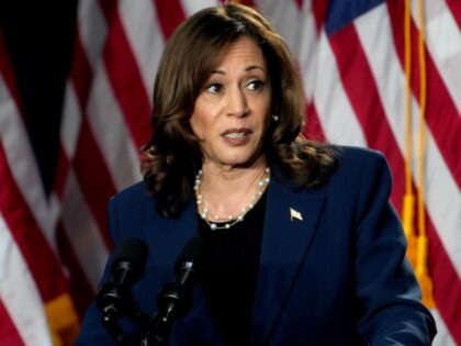 US Vice President Kamala Harris during a campaign event in Milwaukee, Wisconsin, US, on Tu